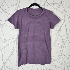 Lululemon Purple Swiftly Crewneck Short Sleeve